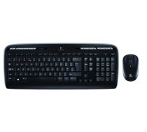 Logitech MK330 Wireless Combo Wireless Keyboard + Mouse, RF Wireless, RUS, Black