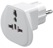 Goobay 94026 World to EU Travel Adapter, (UK, US, IT, CH, to EU), White