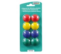 STANGER Whiteboard Magnets set of 8 colours, 1 set 73002