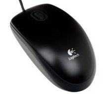 Logitech B100 Wired Mouse, USB Type-A, Optical, 1000 DPI, Black