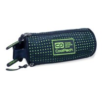 Three zippers pencil pouch CoolPack Omni Dots Yellow / Navy