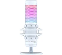 HyperX QuadCast S Microphone USB-C, 3.5mm jack, RGB Lighting, White-Grey