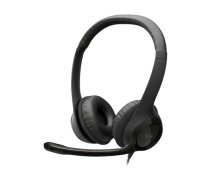 Logitech H390 USB Computer Headset Wired Headphones, USB Type-A, Black