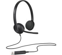 LOGITECH H340 Corded Headset - BLACK - USB