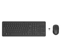 HP 330 Combo Wireless Keyboard + Mouse RF Wireless, US Int, Black