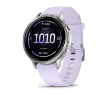 Garmin Venu 4 Smart Watch 41 mm Silver / Periwinkle Silicone Band