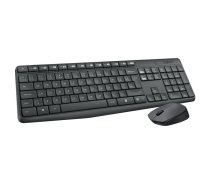 Logitech MK235 Combo Wireless Keyboard + Mouse, US, Grey