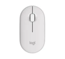 Logitech Pebble 2 M350s Wireless Mouse, RF Wireless + Bluetooth, 4000 DPI, Tonal White