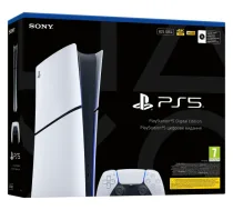 Sony PlayStation 5 Slim Digital Game Console, 825GB SSD, White