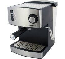 Mesko Espresso Machine MS 4403 Pump pressure 15 bar, Built-in milk frother, Semi-automatic, 850 W, Stainless steel/Black