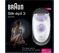 Braun Epilator Silk-Epil 3 SE3170 L Number of power levels 2, White/Purple