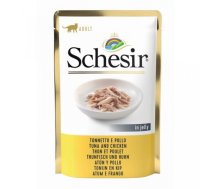 Schesir Cat Tuna and Chicken, 85g - tuncis un vistas fileja želejā