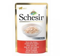 Schesir Cat Chicken with Seabass, 85g - vistas fileja un jūras asaris želejā