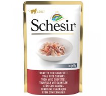 Schesir Cat Tuna with Shrimps, 85g - tuncis un garneles želejā