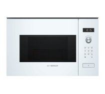 Bosch Microwave Oven BFL524MW0	 20 L, Retractable, Rotary knob, Touch Control, 800 W, White, Built-in, Defrost function