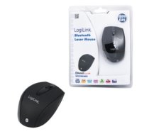 Logilink Maus Laser Bluetooth mit 5 Tasten wireless, Black, Bluetooth Laser Mouse;