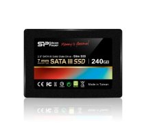 Silicon Power Slim S55 240 GB, SSD interface SATA, Write speed 450 MB/s, Read speed 550 MB/s