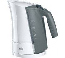 Braun WK 300 Standard kettle, Plastic, White, 2200 W, 360° rotational base, 1.7 L