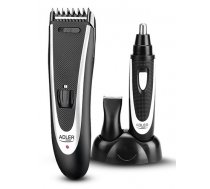 Adler AD 2822 Hair clipper + trimmer, 18 hair clipping lengths, Thinning out function, Stainless steel blades, Black Adler Adler AD 2822  Warranty 24 month(s), Hair clipper + trimmer, Cordless, Rechargeable, Base station, High-quality, built-in NiMH batte