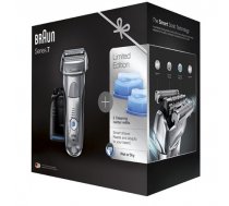Braun Electric Shaver+ Shaver Silver  7899cc+CCR2 Wet use, Rechargeable, Charging time 1  h, Li-Ion, Network / battery, Number of shaver heads/blades 4, Silver/ black