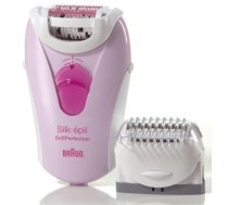 BRAUN SE-3270 Epilator Pink, 20 Tweezer System, SoftLift Tips, Dermatologically recommended, Massaging Rollers, 2 Speed Personalization, Additional shaver head with trimmer cap,  12 V Adapter, Brush Braun Warranty 24 month(s)