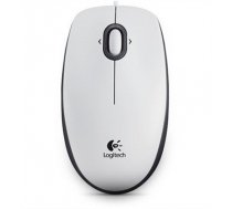 Logitech B100 White, Portable Optical Mouse