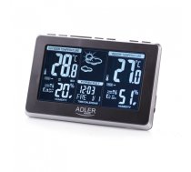 Adler Weather station AD 1175 Black, White Digital Display, Remote Sensor