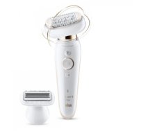 Braun Epilator Silk-epil 9 Flex SES9002 Operating time (max) 40 min, Number of power levels 2, Wet & Dry, White/Gold