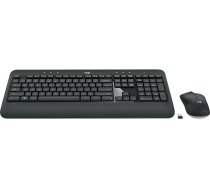 Logitech MK540 Advanced Keyboard and Mouse Set, Wireless, Mouse included, Batteries included, US, Wireless connection, USB, Black