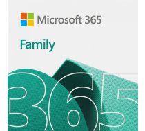 Microsoft M365 Family 6GQ-00092 ESD, 1-6 PCs/Macs user(s), Subscription, License term 1 year(s), All Languages, Premium Office Apps, 6 TB OneDrive cloud storage