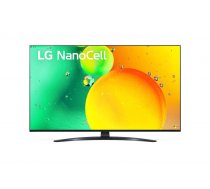 LG 43NANO763QA 43" (109 cm), Smart TV, WebOS, 4K HDR NanoCell, 3840 × 2160, Wi-Fi, DVB-T/T2/C/S/S2