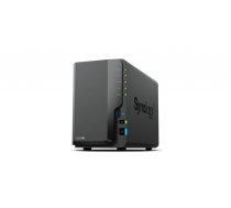 Synology Tower NAS DS224+ up to 2 HDD/SSD, Intel Celeron, J4125, Processor frequency 2.0 GHz, 2 GB, DDR4, 2x1GbE, 2xUSB 3.2 Gen 1