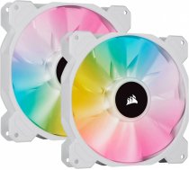 Corsair iCUE SP140 RGB ELITE Performance 140mm White PWM Fan, Dual Fan Kit with Lighting Node CORE Corsair