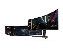 Gigabyte Gaming Monitor 49" OLED AORUS CO49DQ EK1, 5120x1440 DQHD, 3 ms, 250 cd/m2 (TYP), HDMI ports quantity 2, 144 Hz, Black