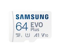 Samsung | MicroSD Card | EVO Plus | 64 GB | microSDXC Memory Card | Flash memory class U1, V10, A1