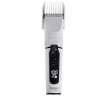 Adler | Hair Clipper with LCD Display | AD 2839 | Cordless | Number of length steps 6 | White/Black