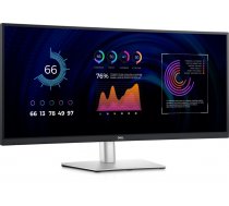 Dell | Ultrawide Curved Monitor | P3424WE | 34 " | IPS | WQHD | 21:9 | 60 Hz | 5 ms | 3440 x 1440 | 300 cd/m² | HDMI ports quantity 1 | Silver, Black