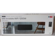 SALE OUT. Mill PA1200WIFI3B WiFi Gen3 Panel Heater, Steel Front, Aluminium, Power 1200 W, Room size 14-18 m2, Black,  UNPACKED, USED, SCRATCHED BACK, DENT ON TOP | Heater | PA1200WIFI3B WiFi Gen3 | Panel Heater | Power 1200 W | Black | UNPACKED, USED, SCR