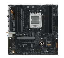 Asus | TUF GAMING A620M-PLUS WIFI | Processor family AMD | Processor socket AM5 | DDR5 DIMM | Memory slots 4 | Supported hard disk drive interfaces 	SATA, M.2 | Number of SATA connectors 4 | Chipset AMD A620 | Micro-ATX