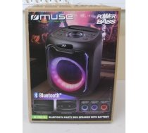 SALE OUT. Muse Party Box Bluetooth Speaker With USB Port, DAMAGED PACKAGING, SCRATCHES ON BACK | Party Box Speaker With USB Port | M-1803 DJ | DAMAGED PACKAGING, SCRATCHES ON BACK | 150 W | Bluetooth | Black | Wireless connection