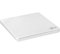 H.L Data Storage | Ultra Slim Portable DVD-Writer | GP60NW60 | Interface USB 2.0 | DVD±R/RW | CD read speed 24 x | CD write speed 24 x | White | Desktop/Notebook