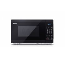 Sharp | Microwave Oven with Grill | YC-MG02E-B | Free standing | 800 W | Grill | Black