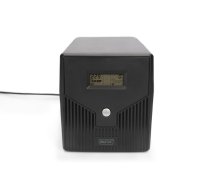 Digitus | Line-Interactive UPS | Line-Interactive UPS DN-170074, 1000VA, 600W, 2x 12V/7Ah battery, 4x CEE 7/7 outlet, 2x RJ45, 1x USB 2.0 type B, 1x RS232, LCD, Simulated Sine Wave, 338x150x162mm, 7.8kg | 1000 VA | 600 W