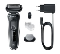 Braun Shaver 51-W1600s	 Operating time (max) 50 min Wet & Dry Black/White