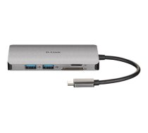 D-Link | 8-in-1 USB-C Hub with HDMI/Ethernet/Card Reader/Power Delivery | DUB-M810 | USB hub | USB Type-C