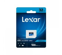 Lexar 64GB High-Performance 633x microSDHC UHS-I, up to 100MB/s read 20MB/s write | Lexar | Memory card | LMS0633064G-BNNNG | 64 GB | microSDXC | Flash memory class UHS-I