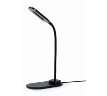 Gembird TA-WPC10-LED-01 Desk lamp with wireless charger, Black | Cold white, warm white, natural 2893-7072 K | Phone or tablet with built-in Qi wireless charging