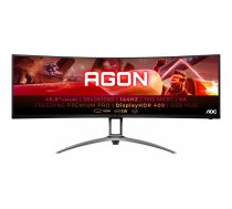 AOC | AG493QCX | 49 " | LCD | 32:9 | 144 Hz | 1 ms | 3840 x 1080 pixels | HDMI ports quantity 2 | Warranty 36 month(s)