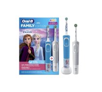 Oral-B | Electric Toothbrush | D100 Kids Frozen + Vitality Pro D103 | Rechargeable | For adults and children | Number of brush heads included 2 | Number of teeth brushing modes 3