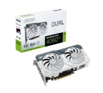 Graphics Card|ASUS|NVIDIA GeForce RTX 4060 Ti|8 GB|GDDR6|128 bit|PCIE 4.0 16x|Dual Slot Fansink|1xHDMI|3xDisplayPort|DUAL-RTX4060TI-O8G-WHITE